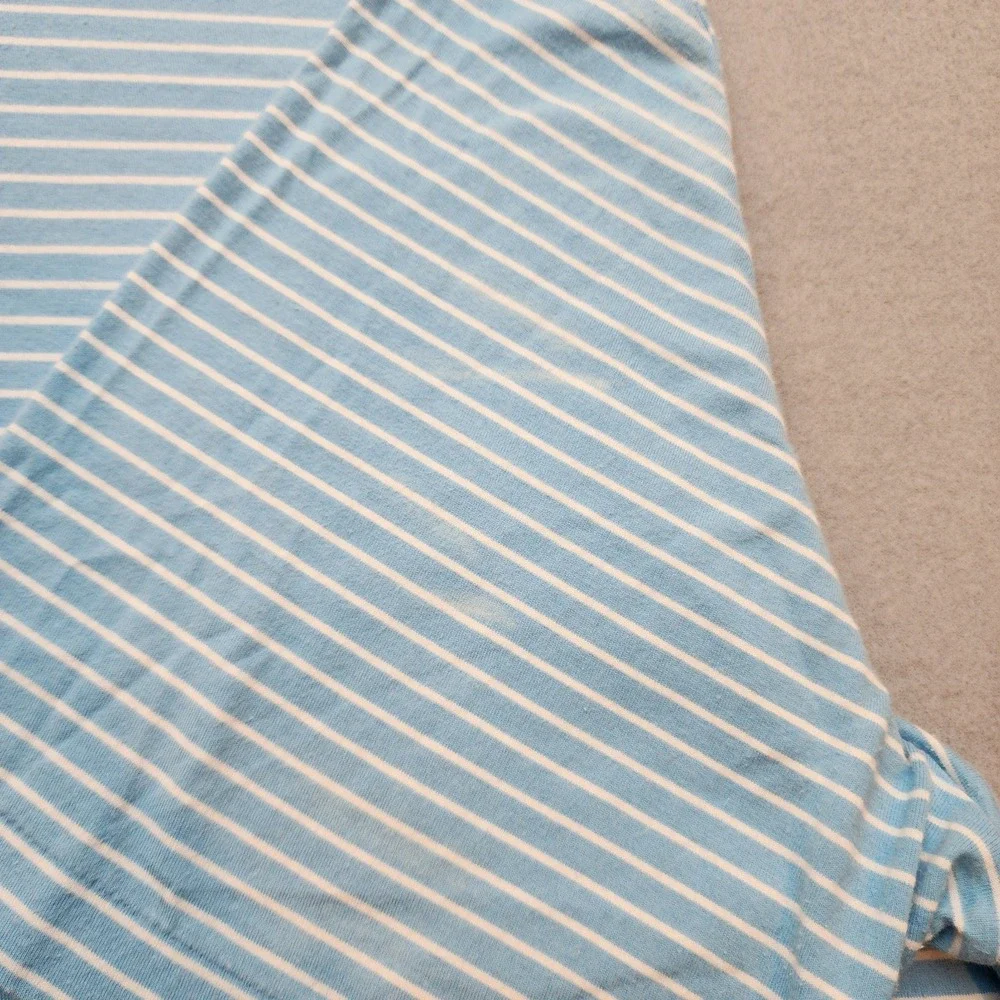 Polo Golf Ralph Lauren Striped Polo Shirt Men's Large Blue White Short Sleeve Co